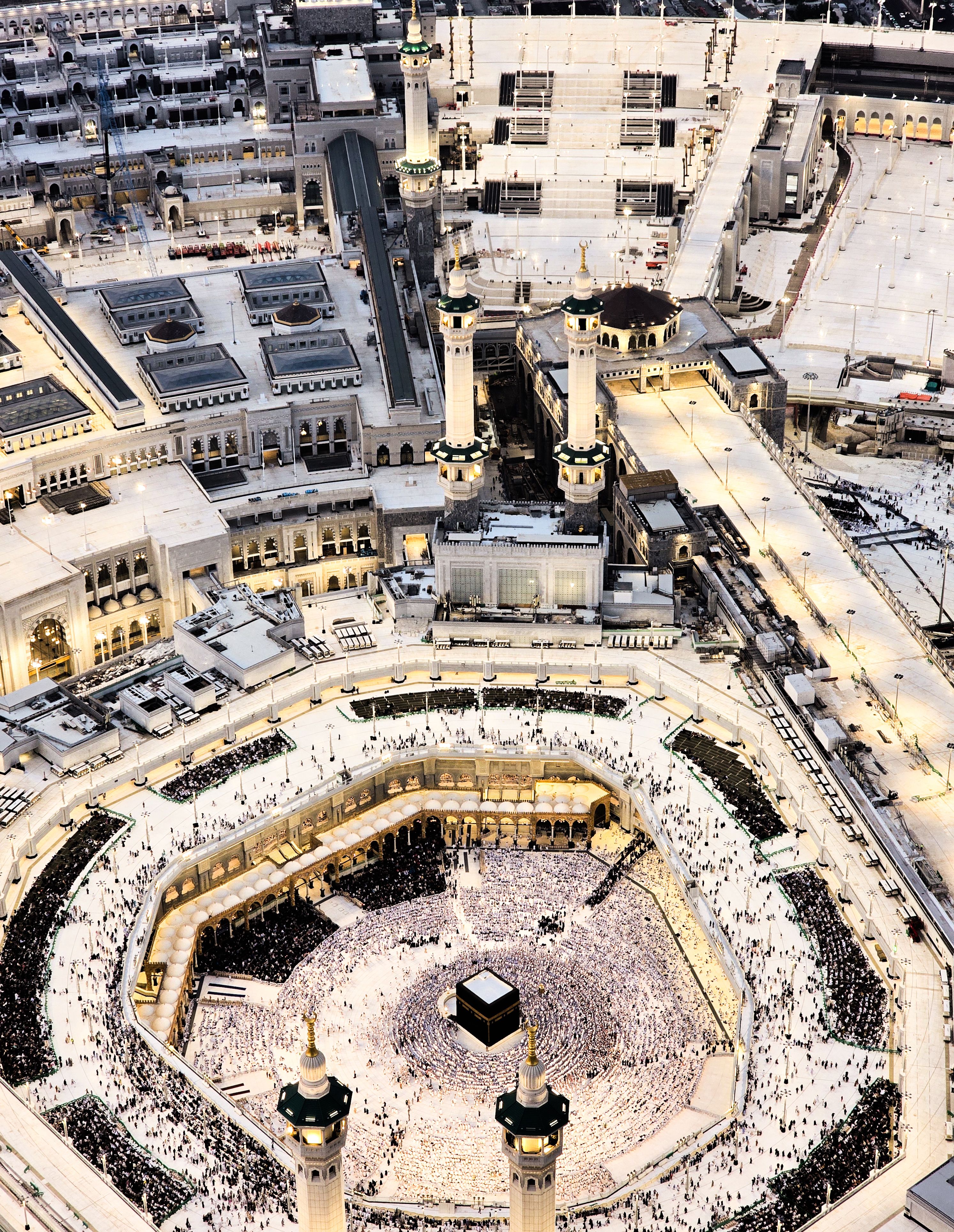 Makkah Night Minarets